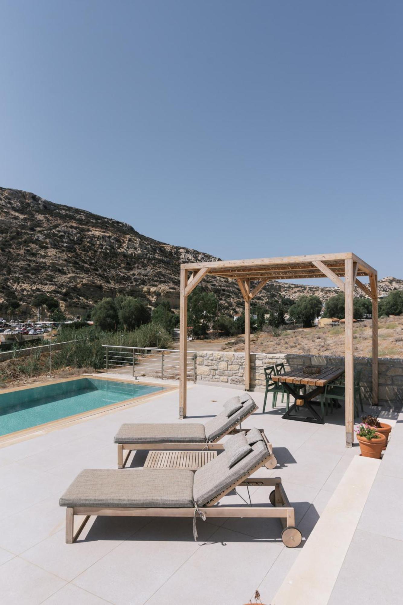 Luxury Villas Ammos In Style Matala  Exterior photo